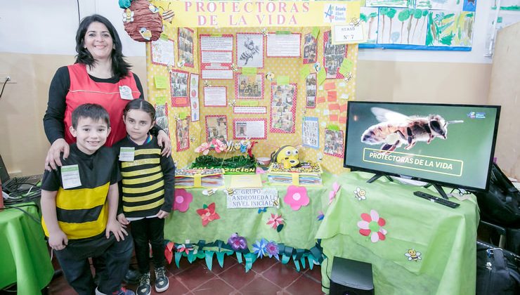 Feria de Ciencias: con su proyecto la “Albert Einstein” busca preservar a las abejas