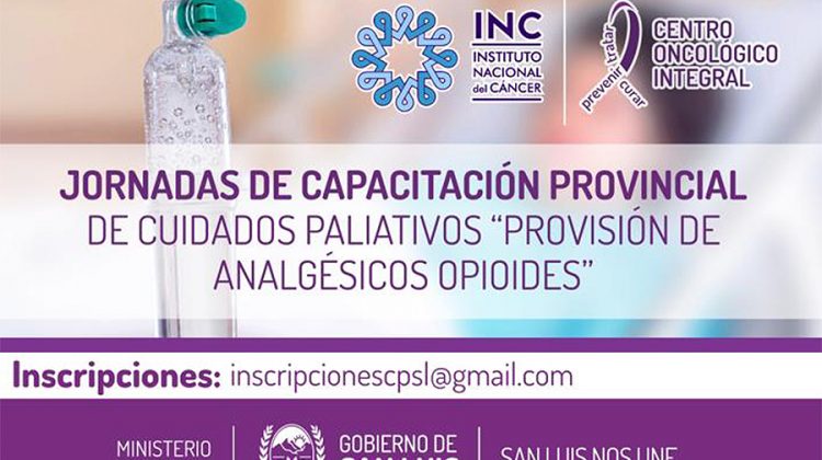 Realizan las Jornadas de Capacitación Provincial de Cuidados Paliativos