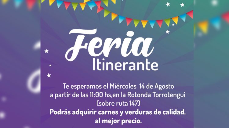 Vuelve este miércoles a la ciudad de San Luis la feria itinerante con productos de calidad y a precio justo