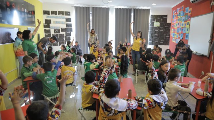 Dos salitas de nivel inicial de la escuela “Puertas del Sol” recorrieron el PALP para cerrar un trabajo de Feria de Ciencias