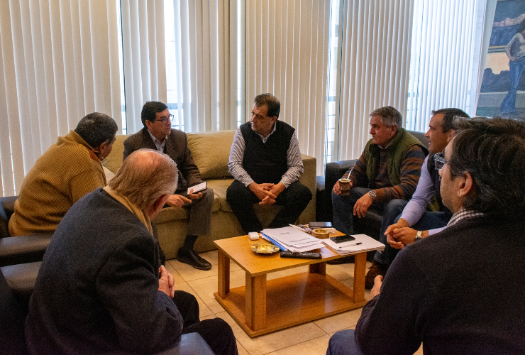 El ministro de Producción recibió a la nueva comisión directiva de la Sociedad Rural de San Luis.