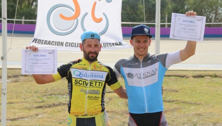 Tres puntanos y un cordobés fueron los ganadores del 1° Ómnium de ciclismo 