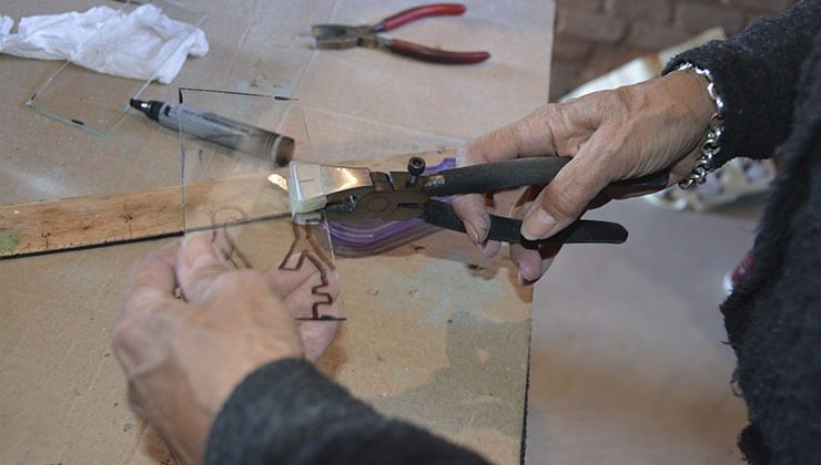 Jarilla y un taller que genera inclusión en el Museo del Vidrio