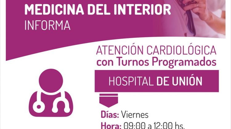 Este viernes vuelve el servicio de oftalmología y cardiología a Dupuy