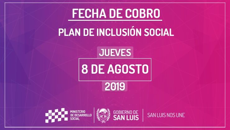 Este jueves cobrarán los trabajadores del Plan de Inclusión Social