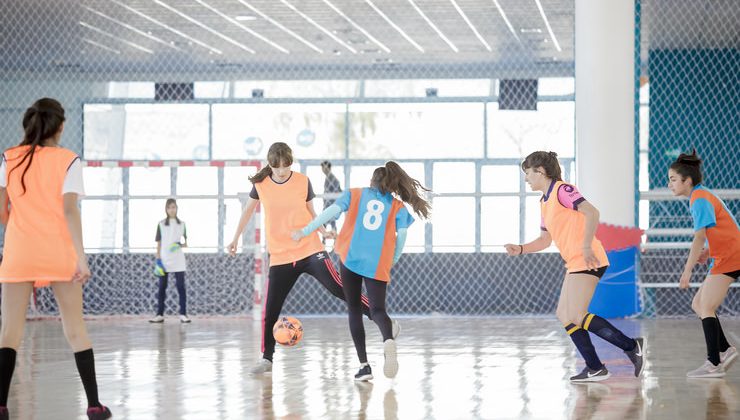 Intercolegiales: los equipos de fútbol de las escuelas de La Punta jugaron en el Campus