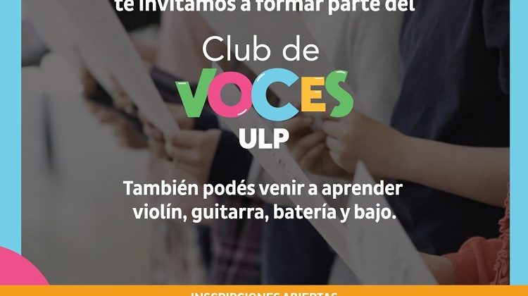 Se abrieron las inscripciones para el Club de Voces y el Taller de Violín