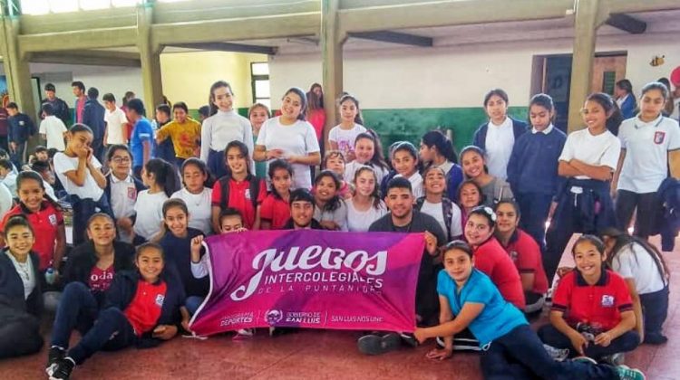 Con más de 450 niños, los Juegos Intercolegiales de la Puntanidad pasaron por Quines