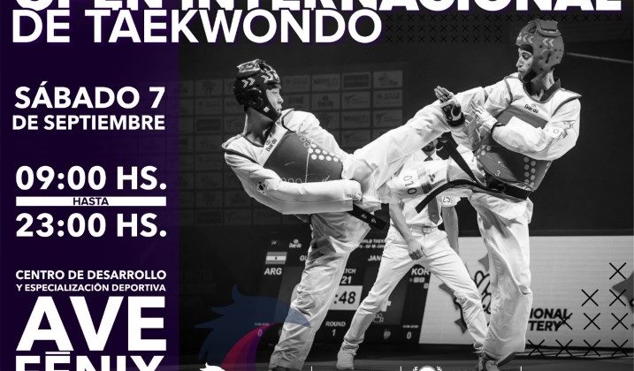 Realizarán un Open Internacional de Taekwondo en el “Ave Fénix”