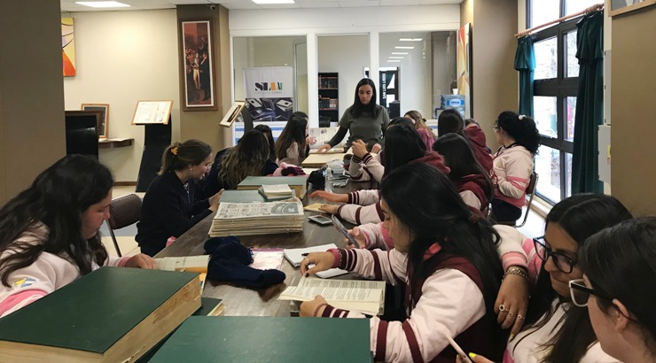 Alumnas del Instituto “Aleluya” visitaron el Archivo Histórico Provincial