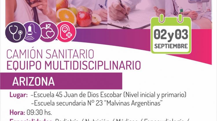 El camión sanitario visitará Arizona este lunes y martes