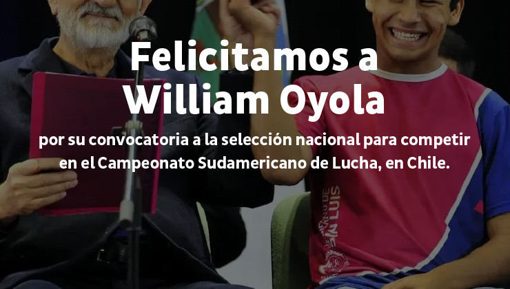 Lucha: William Oyola va al Sudamericano de Chile