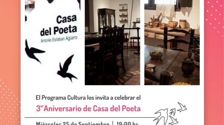 Festejarán el tercer aniversario de la puesta en valor de Casa del Poeta