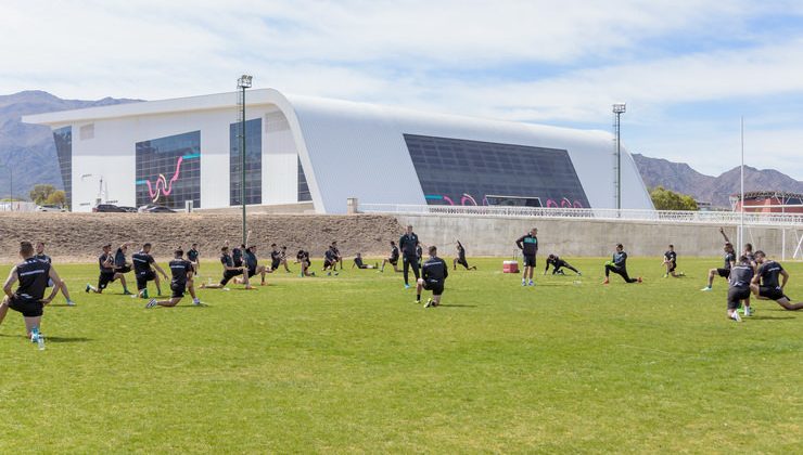 El “Verde” entrenó en el Campus ULP antes de jugar por la Copa Argentina