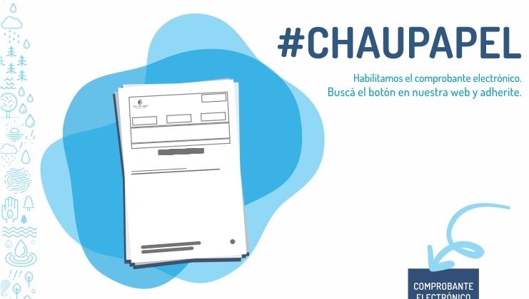 “Chau papel” busca la adhesión electrónica a los comprobantes de los consumos