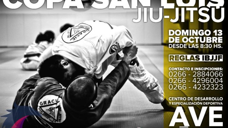 Realizarán la Copa San Luis de Jiu Jitsu en el “Ave Fénix”