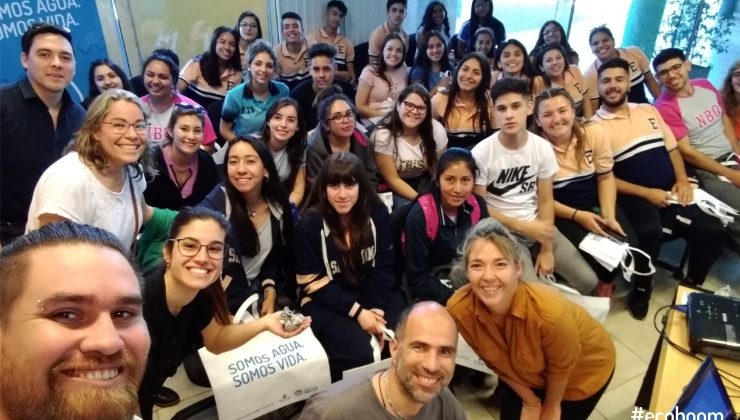 Las chicas y chicos de la Técnica Nº 18 de Villa Mercedes aprendieron a hacer Ecoboom