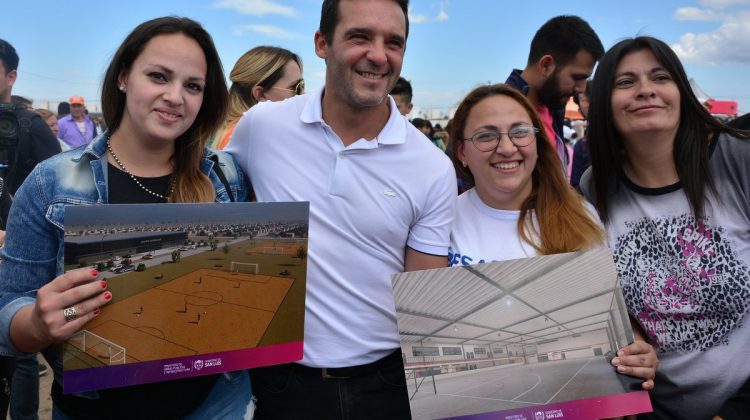 Presentaron a los vecinos la obra del centro integrador en el barrio Serranías Puntanas