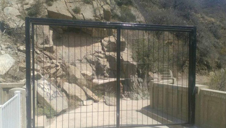 El dique Luján ya cuenta con su portón de rejas para impedir el paso a la zona de peligro
