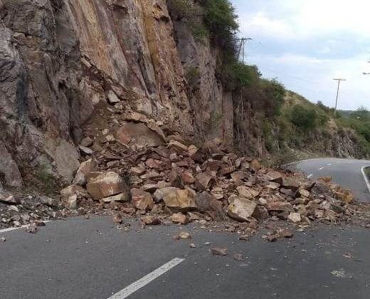 Tras un desmoronamiento, habilitaron la ruta 20 a la altura de la Cuesta del Gato