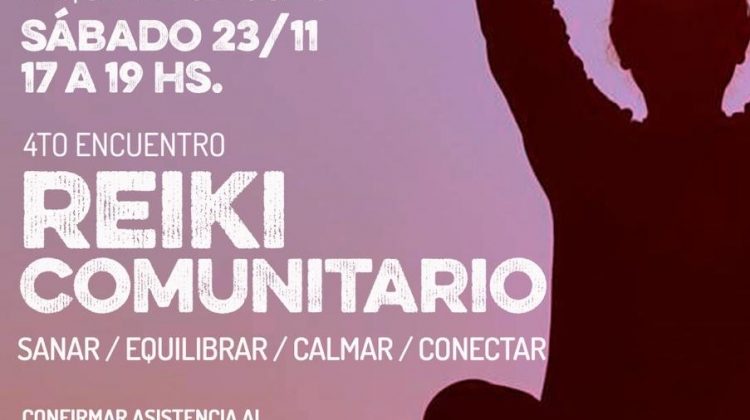 Reiki comunitario en el Parque de las Naciones