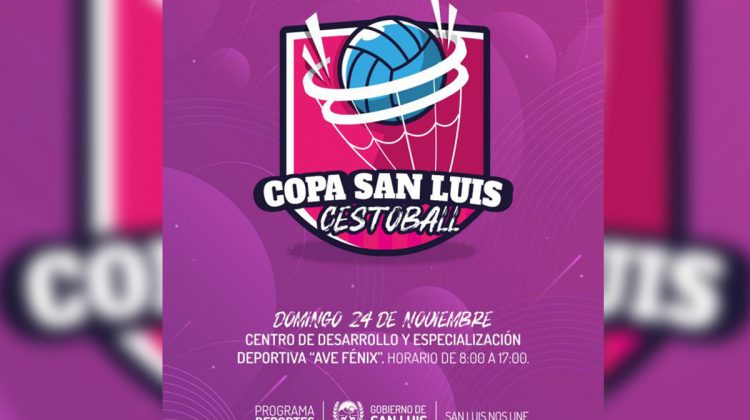 Con apoyo del Gobierno provincial, realizarán la Copa San Luis Cestoball