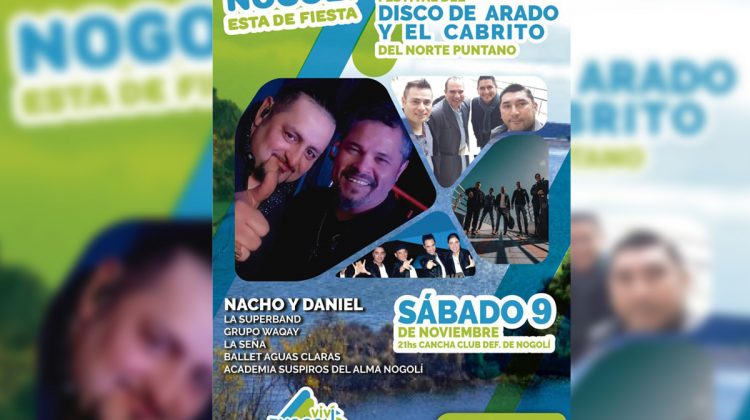 El Festival del Disco de Arado y el Cabrito pone a Nogolí en el centro de la escena del norte puntano