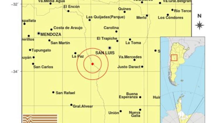 Un fuerte sismo sacudió la región Cuyo