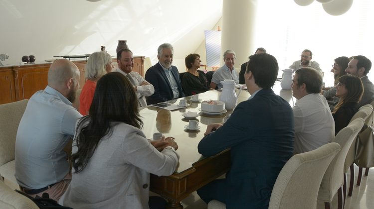 Alberto Rodríguez Saá dialogó con el Colegio de Escribanos de la Provincia