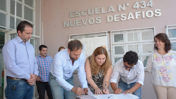 Comenzaron las tareas de mejoras edilicias en la escuela “Nuevos Desafíos” de La Punta