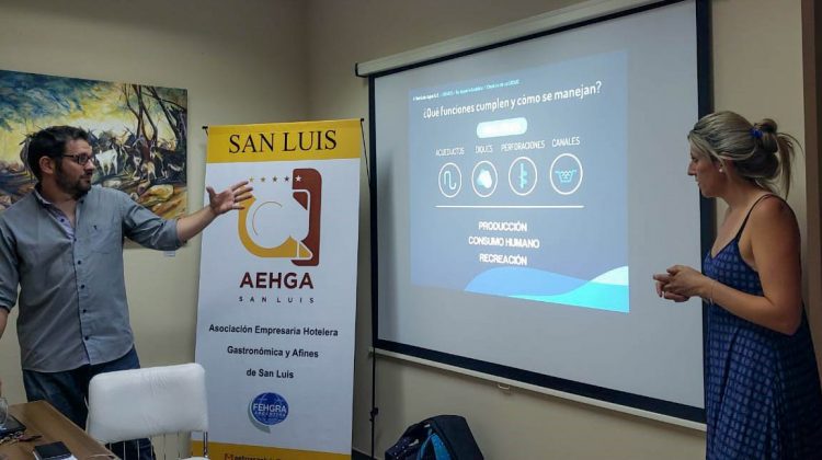 San Luis Agua brindó una charla informativa sobre los diques de San Luis y su implicancia en el turismo