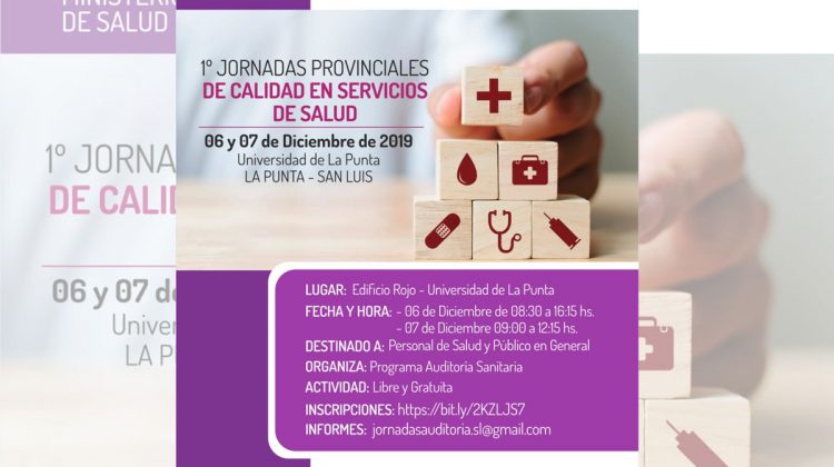 Se realizarán las primeras Jornadas Provinciales de Calidad en Servicios de Salud