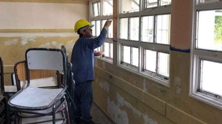 Realizaron una inspección de obra en la escuela del barrio Tibiletti