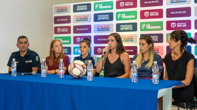 Se presentó el triangular que jugarán Boca, River y el seleccionado de San Luis en “La Pedrera”