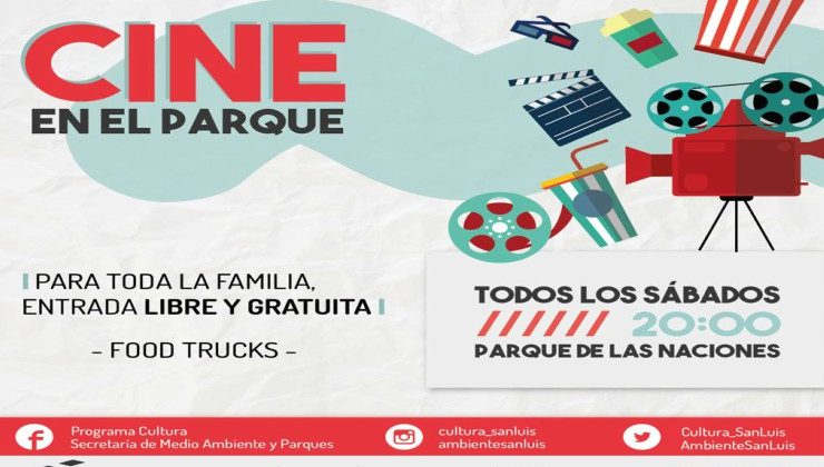 Este sábado el Parque de las Naciones recibirá a los vecinos de la ciudad para disfrutar del “Cine Móvil”