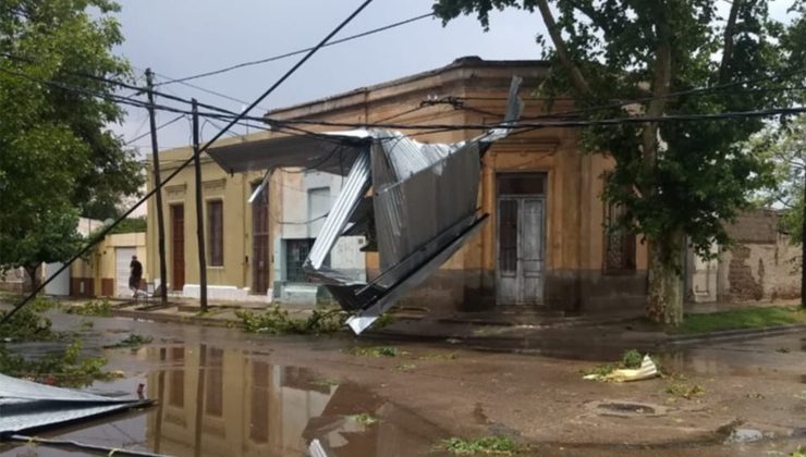 Fuerte temporal en Villa Mercedes: trabajan en la evaluación de los daños