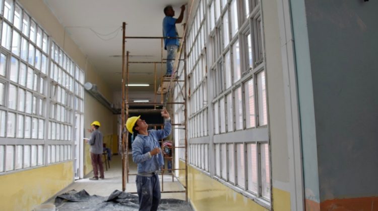 Continúan a buen ritmo los trabajos en la Escuela N° 434 “Nuevos Desafíos”