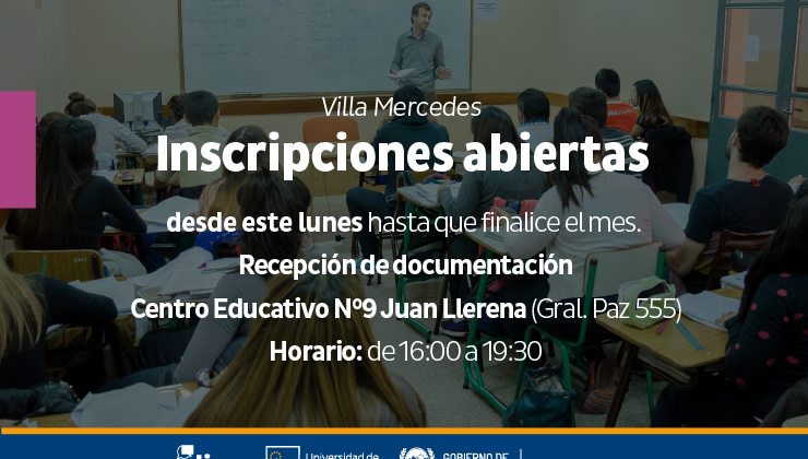 Centro de Idiomas: se recepciona la documentación para estudiar en Villa Mercedes