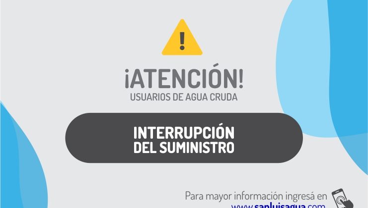 A partir de este viernes se encuentra suspendido el suministro al acueducto Nogolí