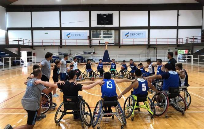 La selección argentina de básquet en silla de ruedas concentrará en el “Ave Fénix”