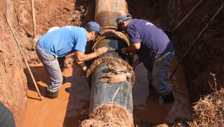 Finalizaron las tareas de reparación del acueducto La Punta