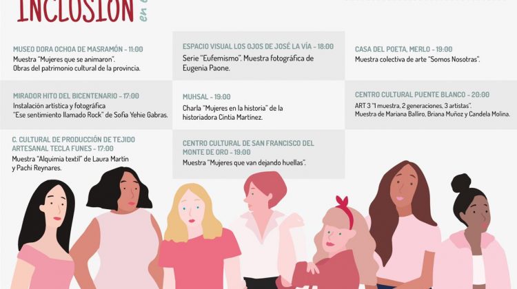 La Provincia organiza actividades por el Día Internacional de la Mujer