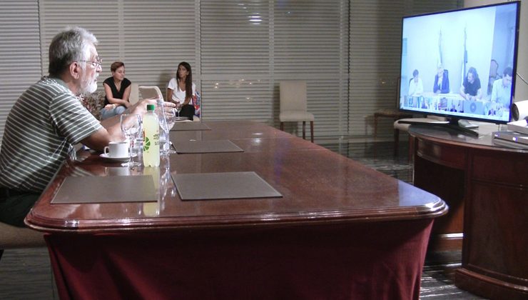 Alberto Rodríguez Saá, junto a los otros gobernadores, participó de una teleconferencia con el presidente de la Nación