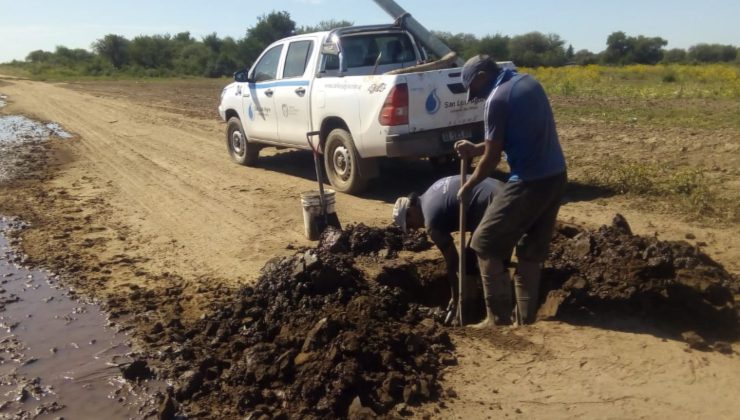 San Luis Agua reparó dos acueductos en el norte de la provincia