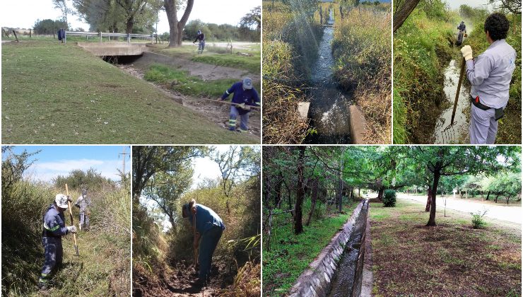 San Luis Agua realizó tareas de mejora en los canales de agua cruda en la provincia