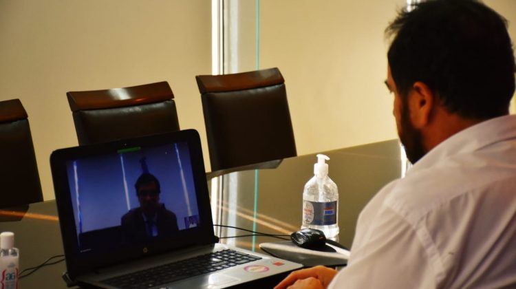 El ministro de Justicia, Seguridad, Gobierno y Culto, participó de una videoconferencia con el ministro de Trabajo de la Nación