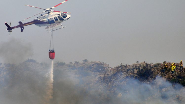 El incendio forestal de las Sierras Centrales arrasó 1.400 hectáreas