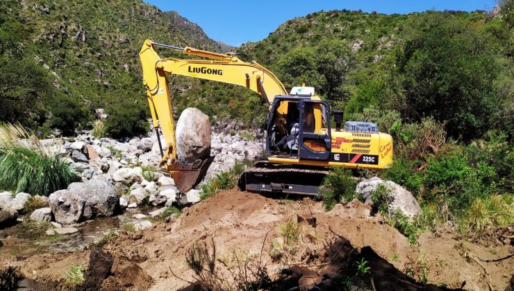 San Luis Agua realizó tareas de reactivación y puesta en valor de canales de riego