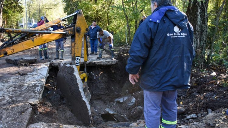 San Luis Agua continúa con la reparación del acueducto Río Grande