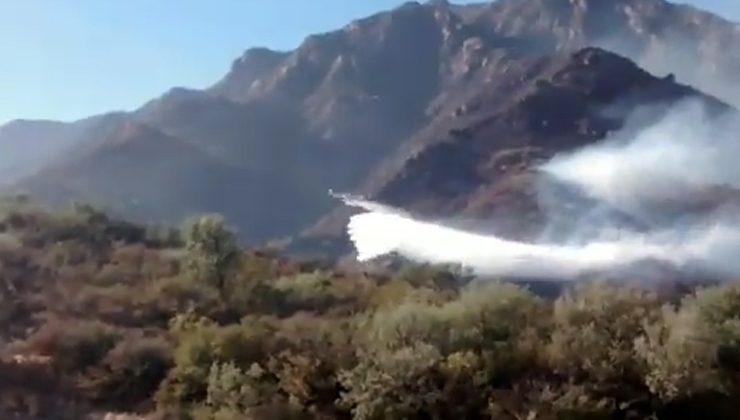 Continúa la lucha contra los incendios en las Sierras Centrales